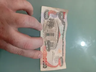 Billete antiguo 100 El Cairo Egipto