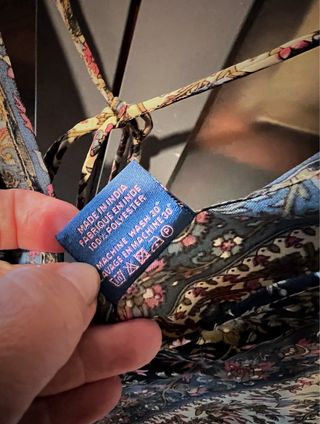 Vestido largo estampado talla única