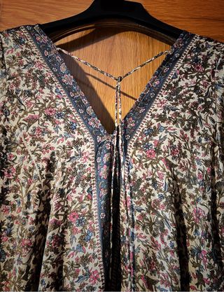 Vestido largo estampado talla única