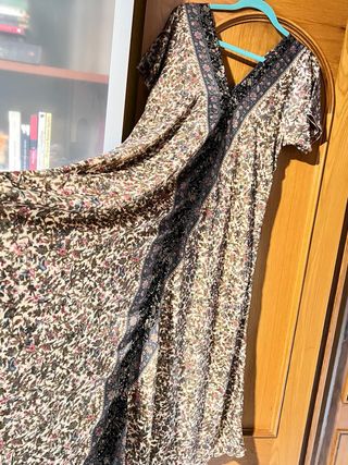 Vestido largo estampado talla única