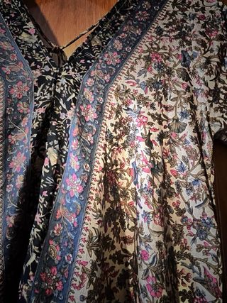 Vestido largo estampado talla única