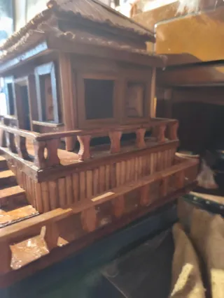 Maqueta Casa Tradicional Artesanal Madera