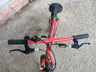 Bici infantil tamaño 20 pulgadas roja.