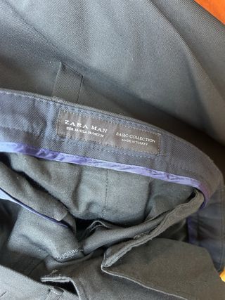 Traje Zara Man Negro Talla S