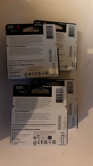 Pack Cartuchos HP 934XL y 935XL
