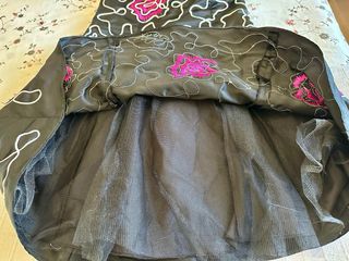 Vestido Fiesta Sonia Peña Negro y Rosa