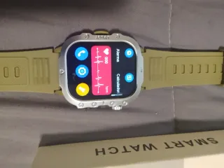 Smartwatch Laxasfit Verde/Plata, tactil
