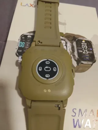 Smartwatch Laxasfit Verde/Plata, tactil