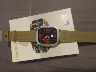 Smartwatch Laxasfit Verde/Plata, tactil