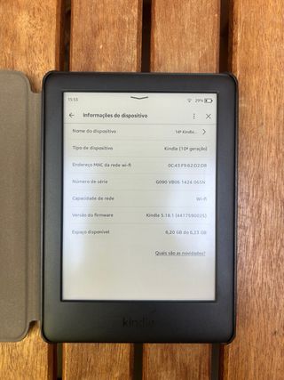 Kindle 10ª Geração com Capa