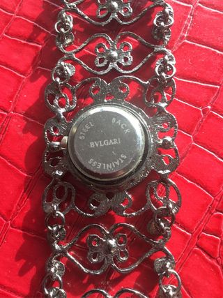 Reloj Joya Plateado y Negro