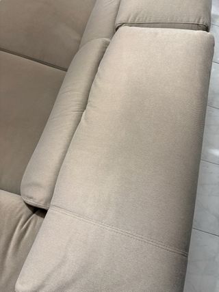 Sofá extraíble beige tela