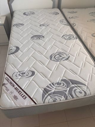 2 Colchones ALVA FLEX 90cm y 2 Somieres