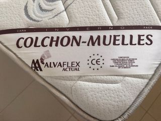 2 Colchones ALVA FLEX 90cm y 2 Somieres