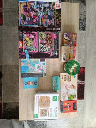 Lote Juegos y Puzles: Monster High, HABA y Devir