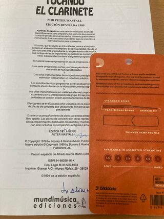 Libro Aprende Tocando el Clarinete