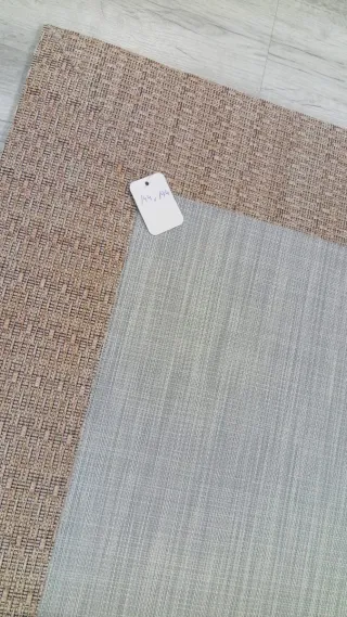 Alfombra Deblon Vinilo Beige/Rojo
