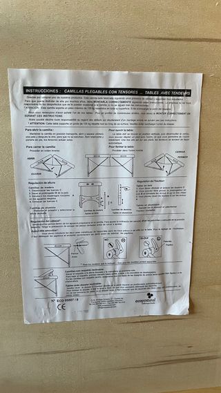 Camilla de masaje ECOPOSTURAL