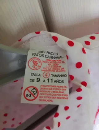 Disfraz Chulapa con complementos Talla 9-11 años