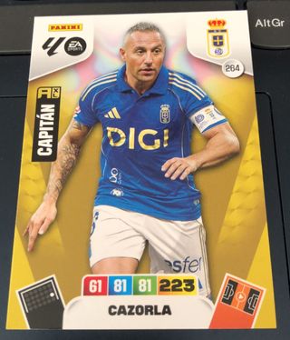 Cromo Panini Fútbol Santi Cazorla Capitán