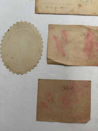 6 vecchie etichette per liquori, cognac, vino