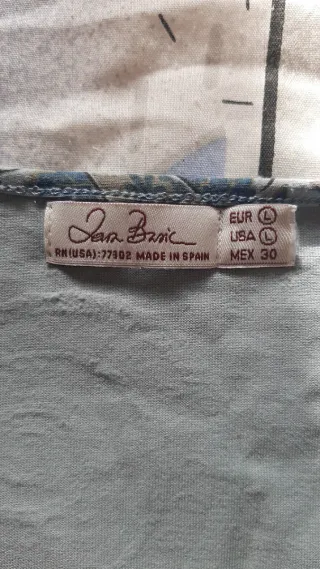 Blusa estampada manga longa