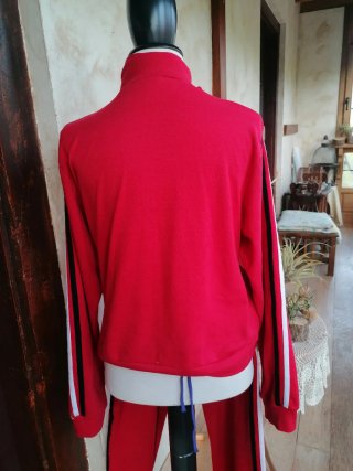 Chándal mujer rojo y blanco talla XL