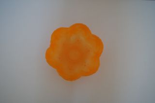 Bacia Laranja Plástico Transparente