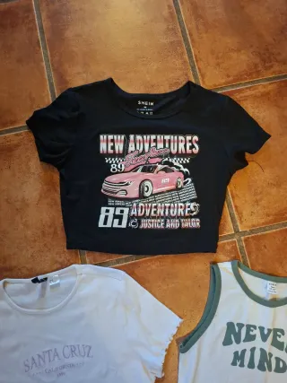 3 Camisetas Niña Talla 12