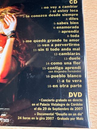 CD + DVD Malú Gracias en directo