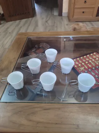 Elegante juego 6 tazas café