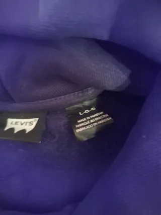 Sudadera Levi's Hombre Azul y Blanca