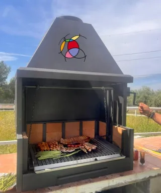 Griglia in metallo a legna CD-3