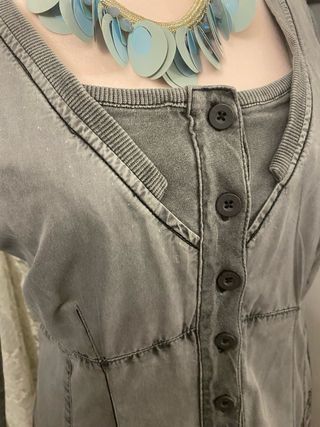 Vestido Desigual Talla 44 Gris