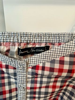 Vestido cuadros Stradivarius T. L