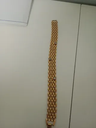 Pulsera mujer eslabones dorados