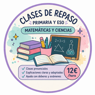 Repaso de matemáticas y ciencias de primaria y ESO