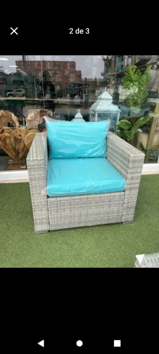 Conjunto Exterior sofá chaise longue