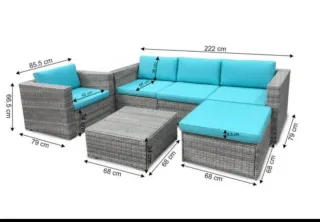 Conjunto Exterior sofá chaise longue
