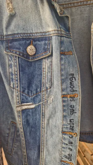 Chaqueta Desigual Corazón Rojo Talla M