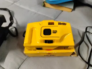 3 Macchine Fotografiche M&M's Giallo/Blu