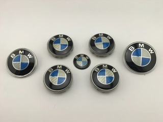 Simbolo BMW 82mm Capot Azul Carbono