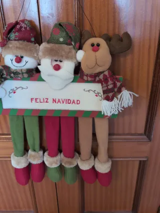 Adorno Navidad Feliz Navidad Tela