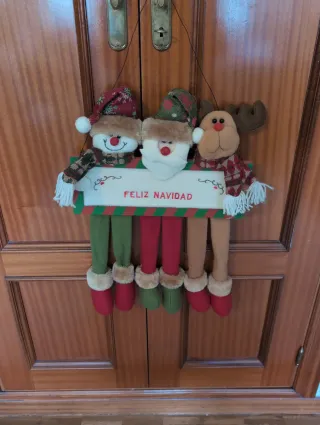 Adorno Navidad Feliz Navidad Tela