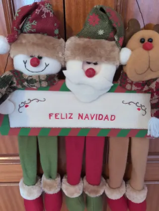Adorno Navidad Feliz Navidad Tela