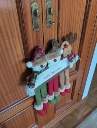 Adorno Navidad Feliz Navidad Tela
