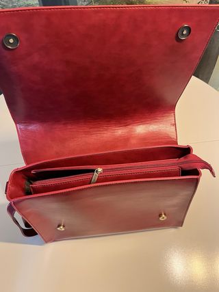Bolso Cartera Roja para Portátil