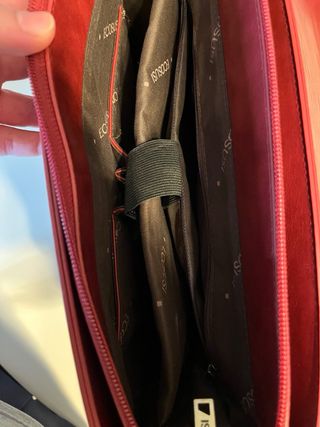 Bolso Cartera Roja para Portátil