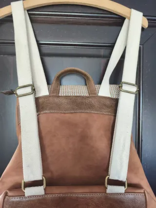 Mochila Tantrend Beige y Marrón
