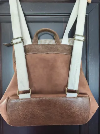 Mochila Tantrend Beige y Marrón